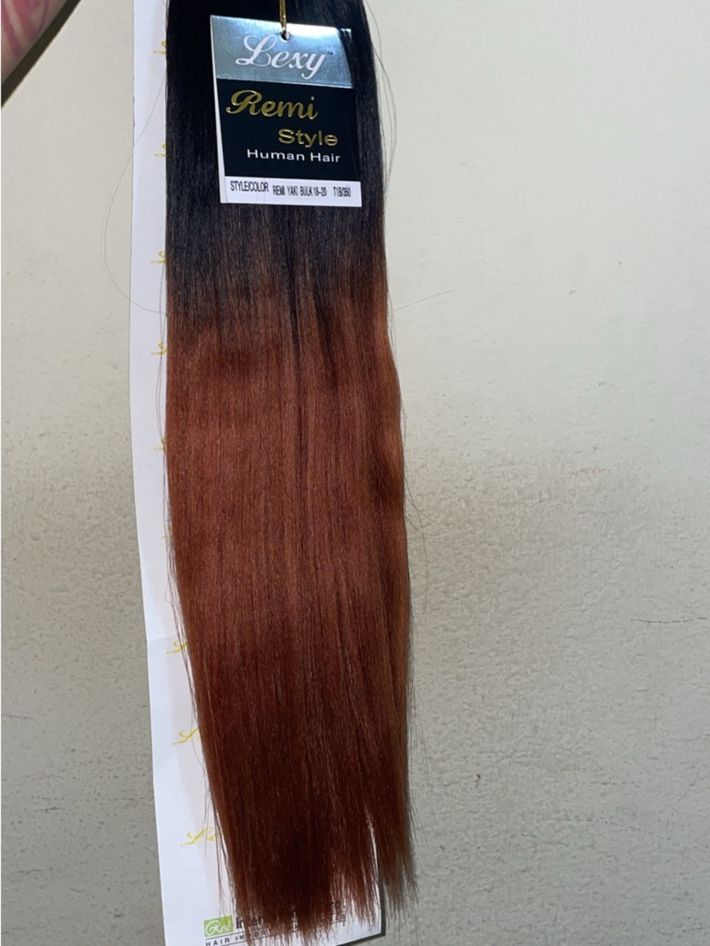 Remi Style 100% Human Hair Braiding hair  color 1B/350